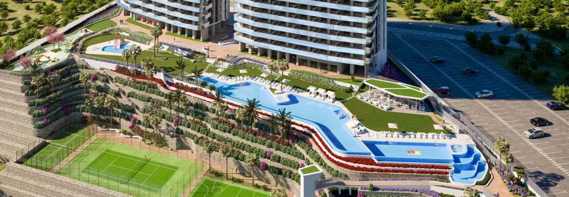 Новые апартаменты с видом на море на продажу в Испании (Коста Бланка — Benidorm)