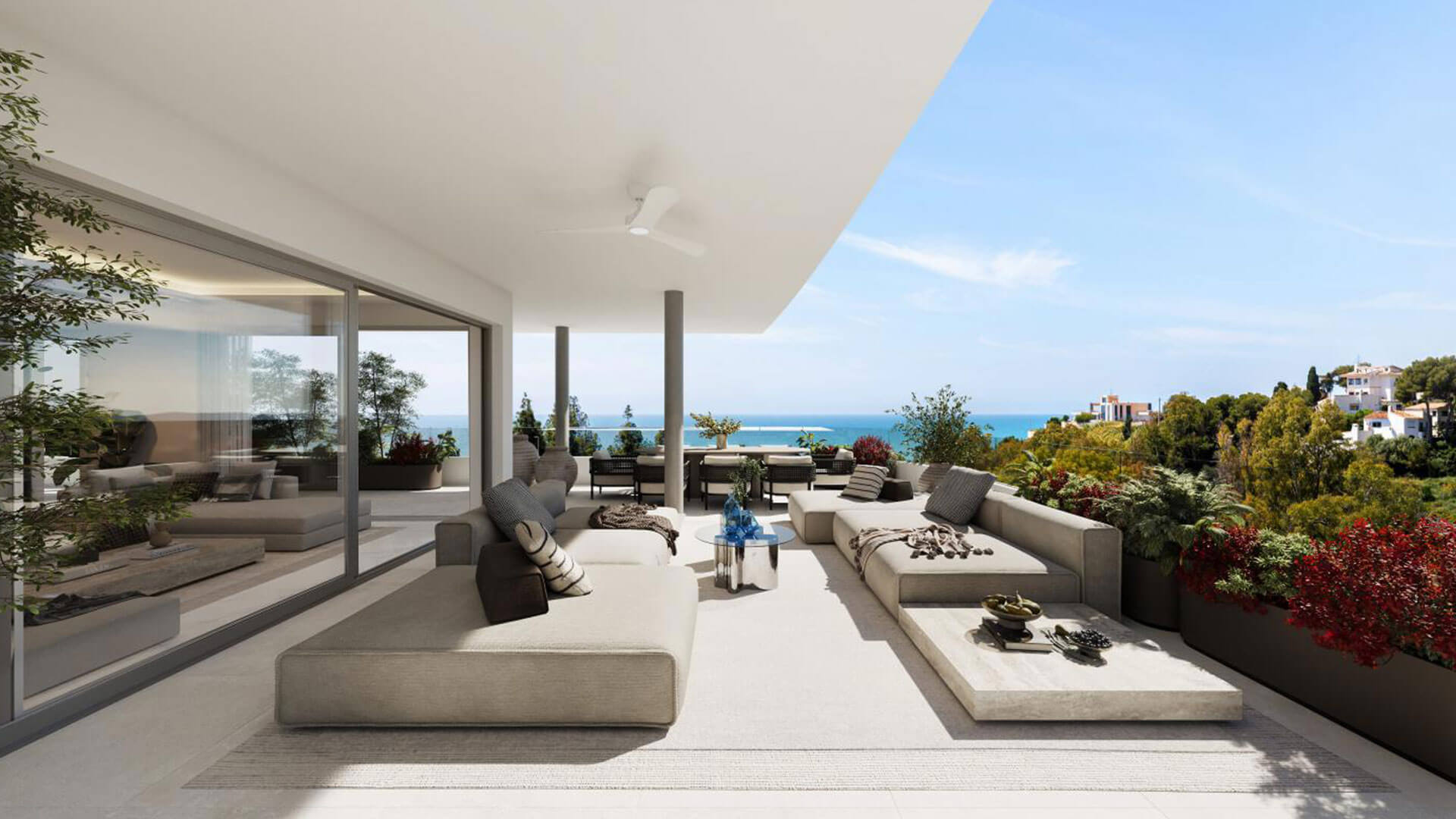 Купити пентхаус у Бенальмадені — панорамний вид на море