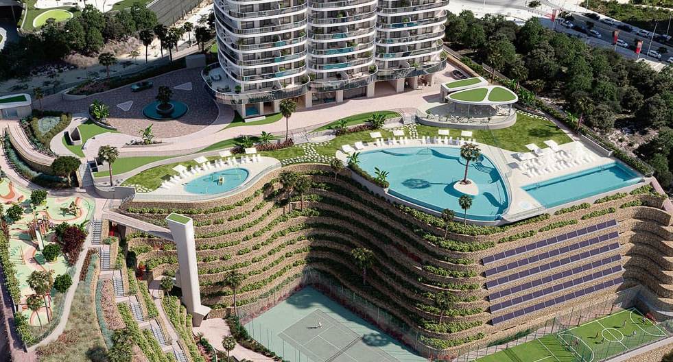 Вид на жилой комплекс