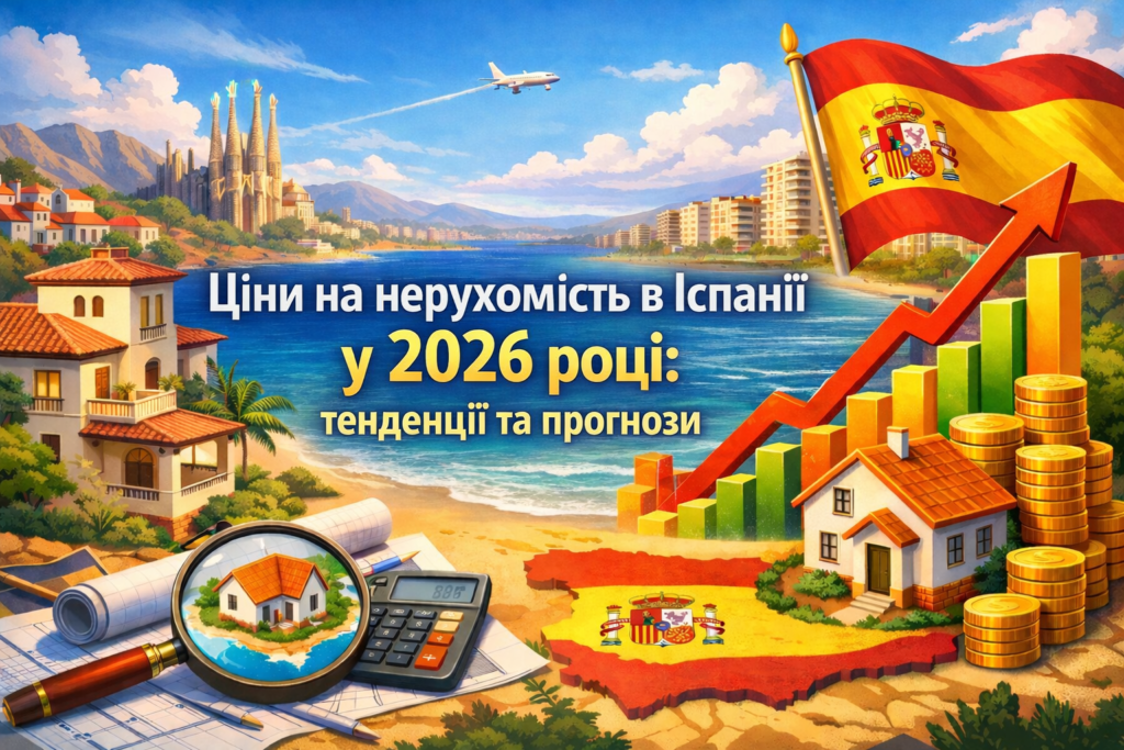 Ціни на нерухомість в Іспанії на 2026 рік, тенденції, прогнози
